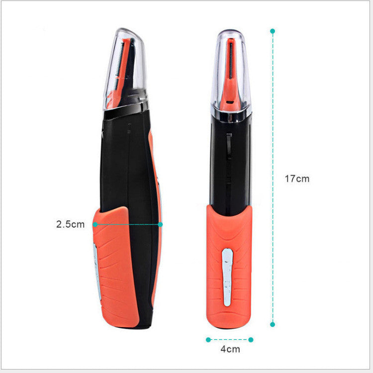 2-in-1 Nose Hair & Eyebrow Trimmer - Dual Purpose Grooming Tool